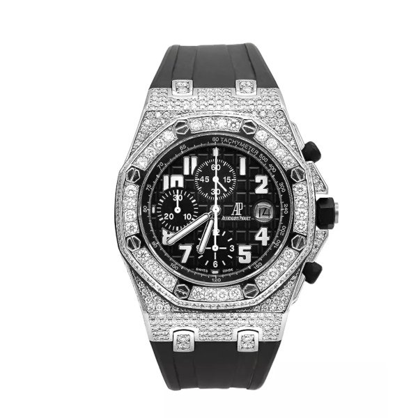 iced out audemars piguet watch